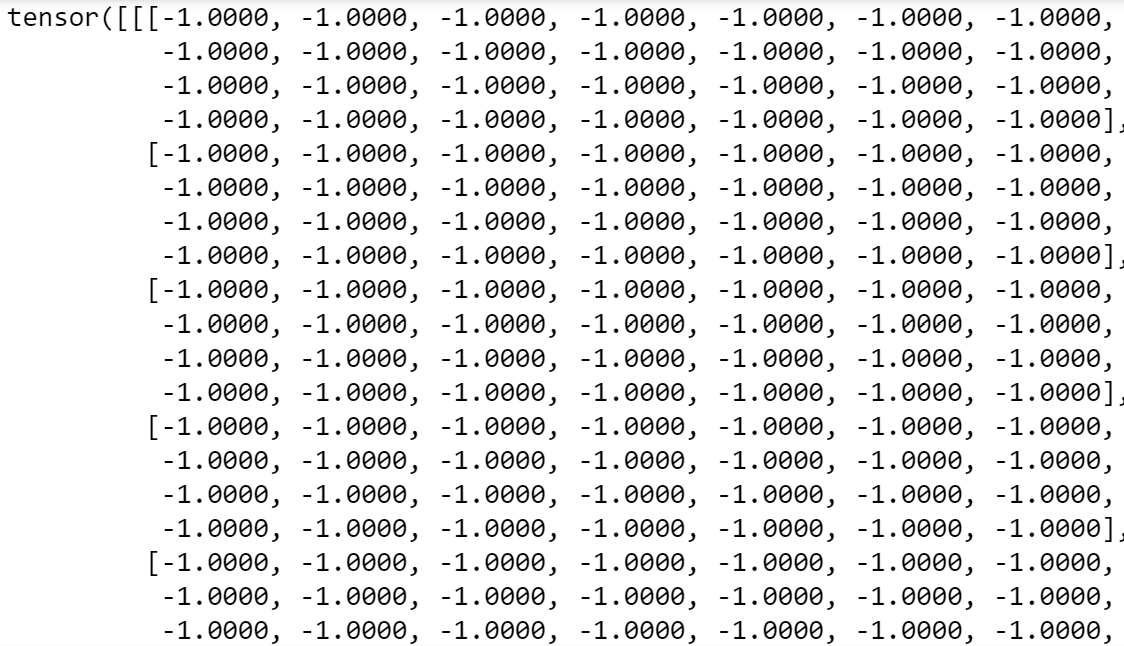 First Tensor of MNIST dataset - Image by Author