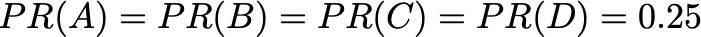 Equal probabilities among the 4 pages - Image by Author