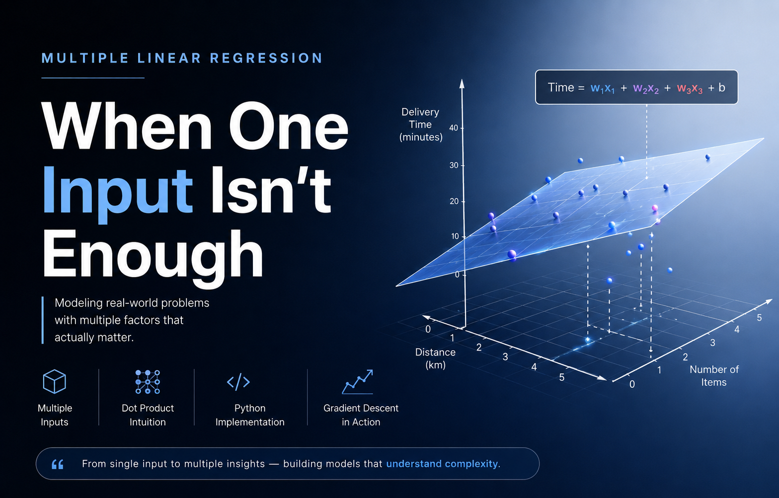 Multiple Linear Regression: When One Input Isn't Enough