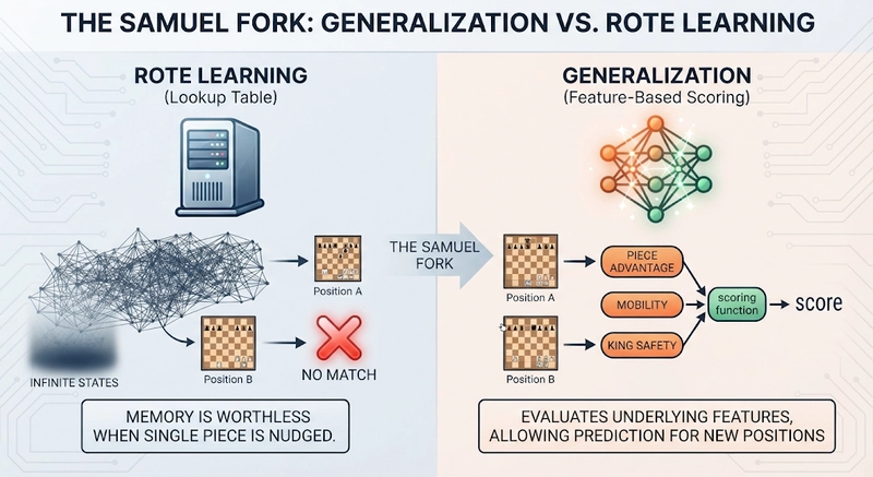 Memorise, or generalise